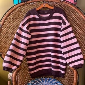 Free People Links Pullover - “Rose Coffee” color - Large BNWOT